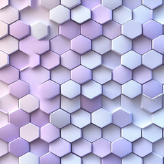 Hexagon pattern design digital space graphic art abstract environment top-down view gradient purple to blue