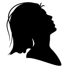 Woman Head Silhouette