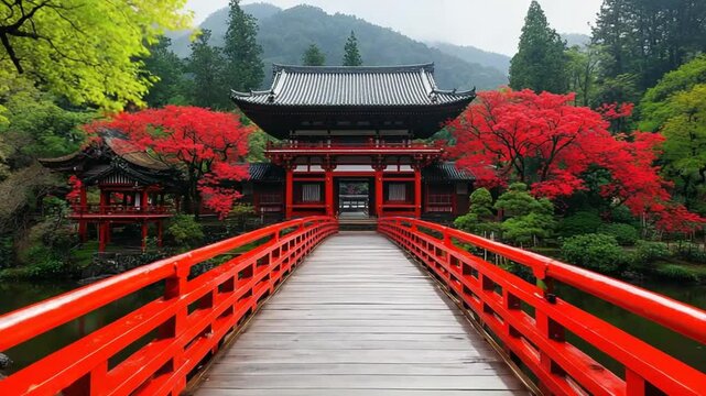 Serene Autumn at Tofuku-ji Temple, Kyoto, Japan
