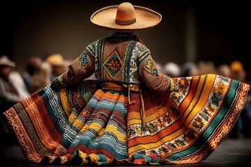 Charro Dancer vibrant Mexican tradition on stage.