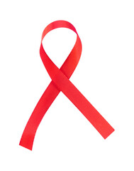 aids awareness ribbon isolated