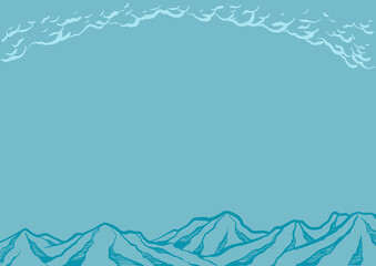 winter mountain landscape