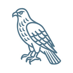 Goshawk Illustration - Northern Bird of Prey Icon