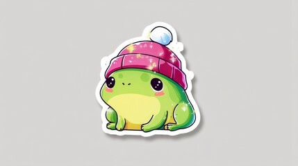 Cute Frog Wearing Hat