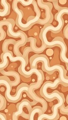 Abstract wavy pattern in warm earthy tones.
