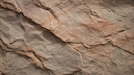 Close-up of a rough, uneven rock face with deep fissures and varied light brown tones.  Intricate patterns of cracks and layers