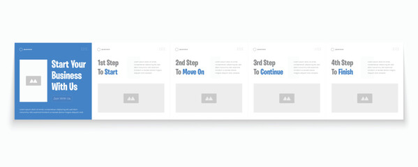 Social media banner frame or social media carousel template or media carousel post design. Editable post frame design. Minimal corporate carousel template