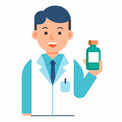 funny cartoon scientist