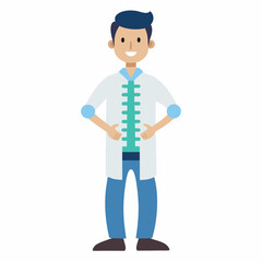 3d white people businessman with a clipboard