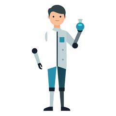 vector illustration of a doctor