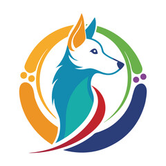 A colors-dog--logo-style 