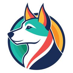 A colors-dog--logo-style 