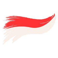 Indonesian Brush Flag