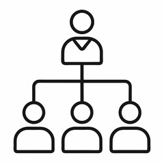 Fototapeta premium Company Hierarchy icon on white background