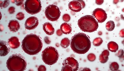 Microscopic View Detailed Human Blood Platelets