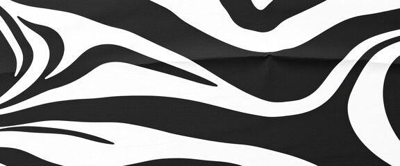 Black and white zebra striped crepe paper texture, black, elegant