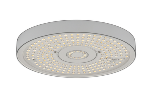 Ceiling light LEDs emitting bright white light, arranged in a circular pattern. Isolated on transparent background. - Powered by Adobe