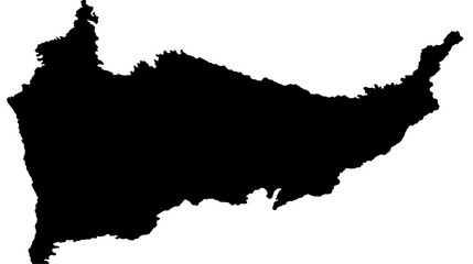 Obraz premium Abstract Black And White Dotted Line Map Illustration Background