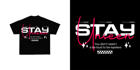 Urban Aesthetic Style Design, Casual Streetwear, Slogan Typography. for screen printing t-shirts, jackets and stickers.