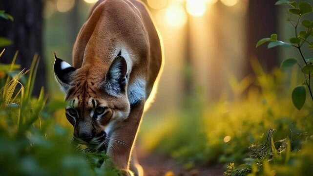 WILD CAT mountain lion