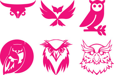  Owl  bundil simple icon. Vector ICON all icon Viktor 