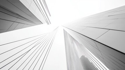 Monochromatic Metropolis: Architectural Ascent