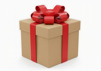 Obraz premium Gift box isolated on white