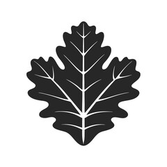 Leaf icon silhouette vector illustration