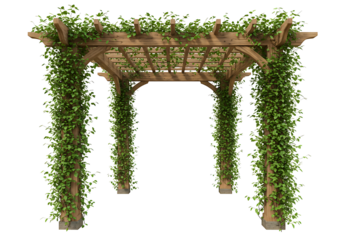 Garden Arbor Isolated on Transparent Background


