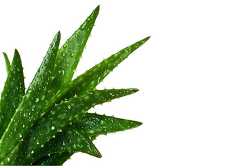 Aloe Vera Leaves Isolated Background Photo