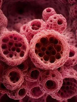 Ewing Sarcoma bone cancer cells appear in a natural-colored biopsy image with a densely packed cell structure.