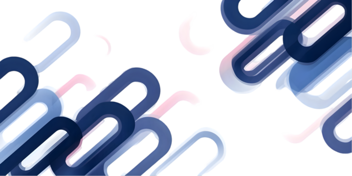 Abstract Blue Pink Shapes Illustration Background