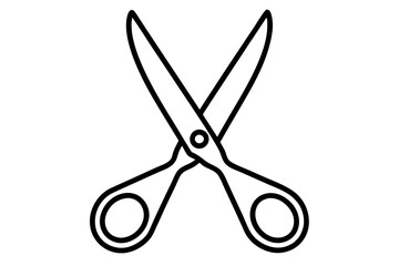 Fototapeta premium Scissors silhouette vector illustration