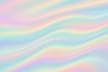 Fototapeta premium Abstract milky waves in muted rainbow pastel