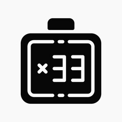 Design Illustration graphic of digital dhikr icon with glyph style. Suitable for UI, mobile design, web design, etc.
