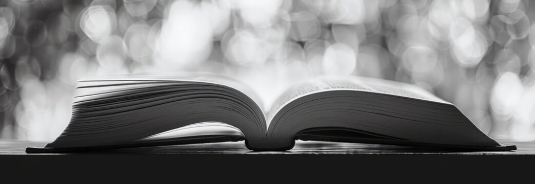 Digital Book for Learning in Futuristic Style with Ethereal Textures and Glowing Particles