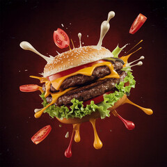 burger and hamburger