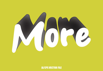 3d text effect text, texture blur crayon overlapping, editable text