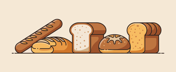 Assortment of Fresh Baked Breads and Rolls