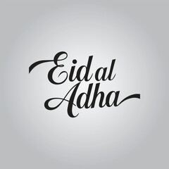 Obraz premium Eid al Adha Lettering Calligraphy Typography Quote t-shirt Vector Design Template