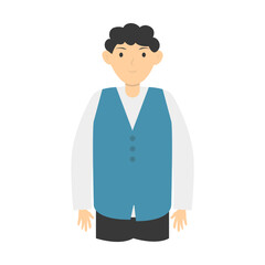 Businessman Cartoon Character. Vector Illustration.