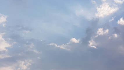 White clouds in the sky