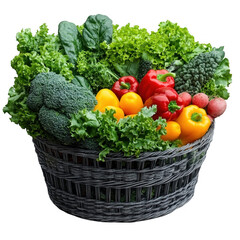 Fototapeta premium Fresh Organic Vegetables in Basket