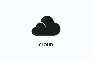 Cloud Icon Or Logo Isolated Illustration