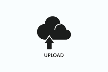 Upload Icon Or Logo Isolated Illustration