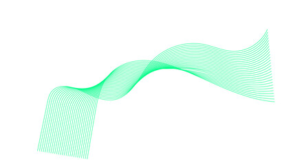 Fototapeta premium Wave lines smooth flowing dynamic black gradient isolated on transparent background for concept of technology, digital, communication, science, music