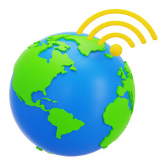 3D Globe with Wifi Connection