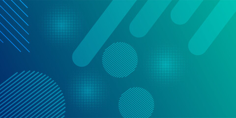 Dark Blue, Green vector layout with flat lines and dots. Decorative shining illustration with lines, dots on abstract template. The pattern can be used as ads, poster, banner for commercial. vector