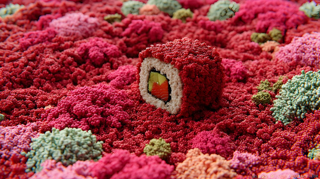 roll floating in a cloud of spice and AI particles