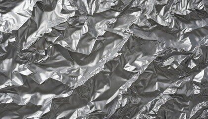 Crumpled silver foil, metallic texture, shiny backdrop,  foil texture,  background texture